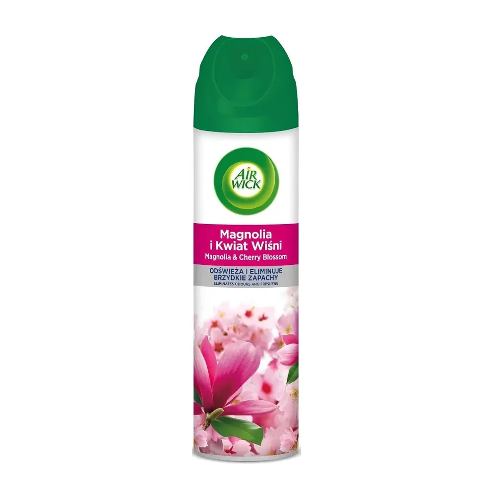 Odorizant camera Air Wick, spray, magnolie si flori de cires, 300 ml