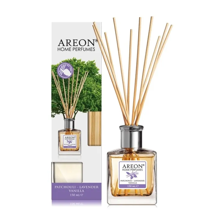 Odorizant camera cu betisoare, Areon, patchouli + lavanda + vanilie, 150 ml