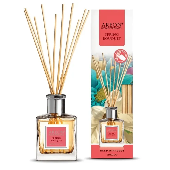 Odorizant camera cu betisoare, Areon, Spring Bouquet, iasomie + citrice + violete, 150 ml
