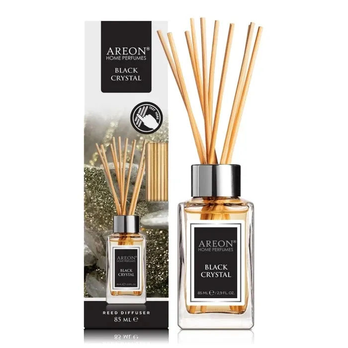 Odorizant camera cu betisoare Black Crystal, Areon, eucalipt + pin + patchouli, 85 ml