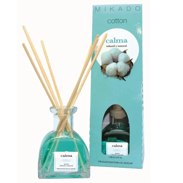 Odorizant camera cu betisoare, Mikado, Cotton, 100 ml