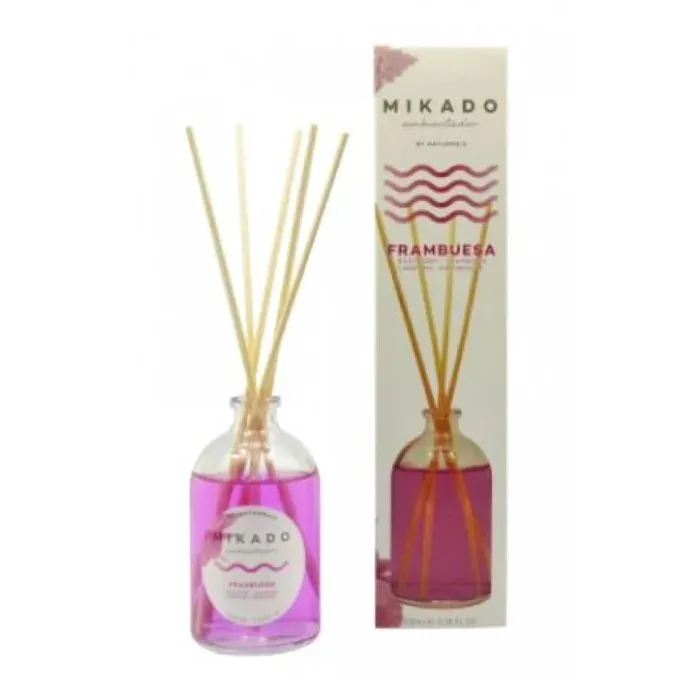 Odorizant camera cu betisoare, Mikado, Frambuesa, fructat, 100 ml