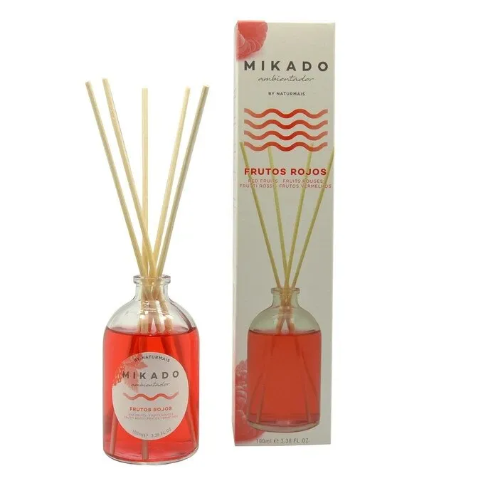 Odorizant camera cu betisoare, Mikado, Frutos Rujos, 100 ml