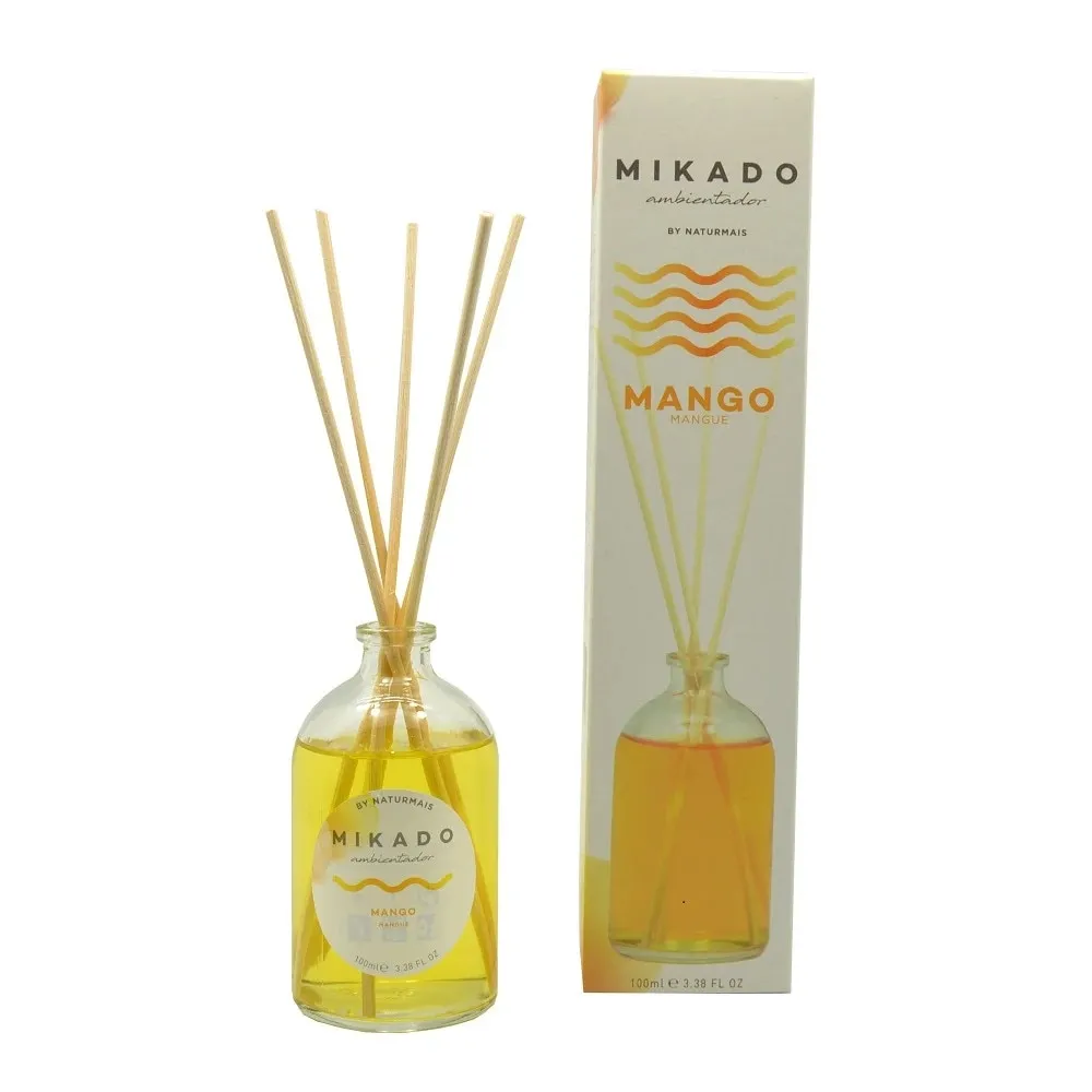 Odorizant camera cu betisoare, Mikado, Mango, 100 ml