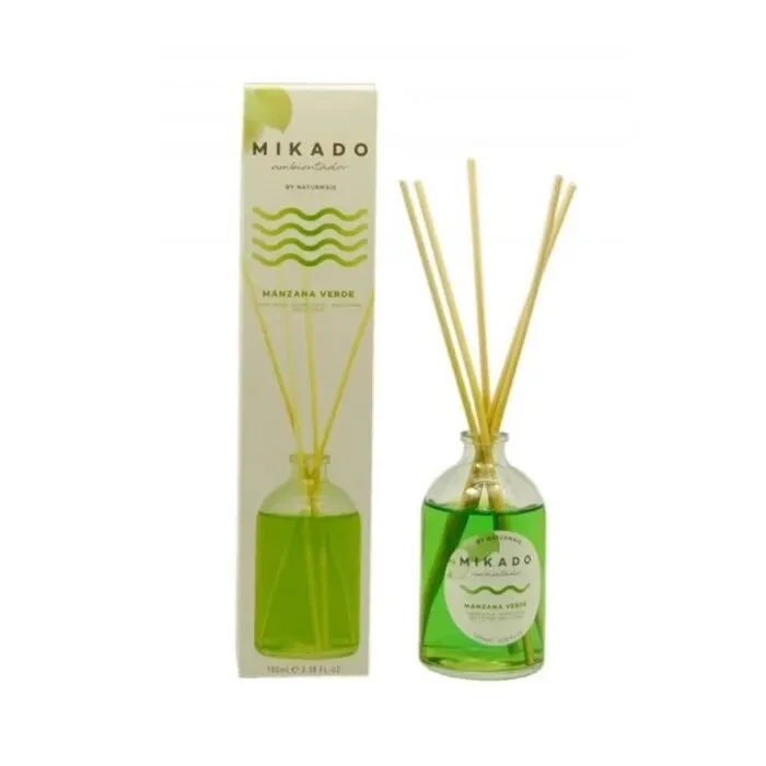 Odorizant camera cu betisoare, Mikado, mar verde, 100 ml