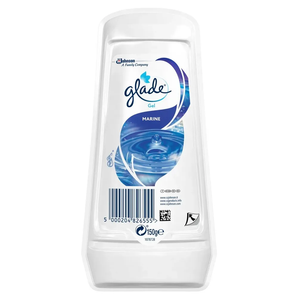 Odorizant camera Glade, gel, marin, 150 g