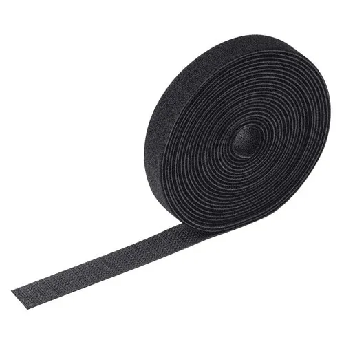 Organizator cabluri 20mmx5m, negru, set 1 bucata