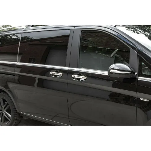 Ormanente crom pentru manerele usilor Mercedes Vito W477 2014-> fara Keyless Go CROM 2990 — imaginea 2