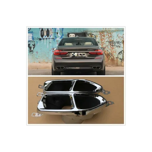 Ornament de toba compatibil BMW Seria 7 G11 G12 tip M 760i -Argintiu — imaginea 3