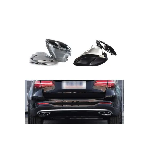 Ornament de toba compatibil Mercedes Clasa C w205 S205 pachet AMG -Negru — imaginea 2