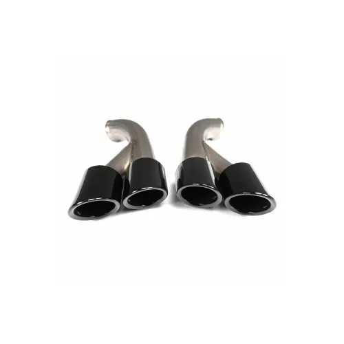 Ornament de toba compatibil Porsche Cayenne 92A Facelift (10/2014-2017) GTS Design -Negru