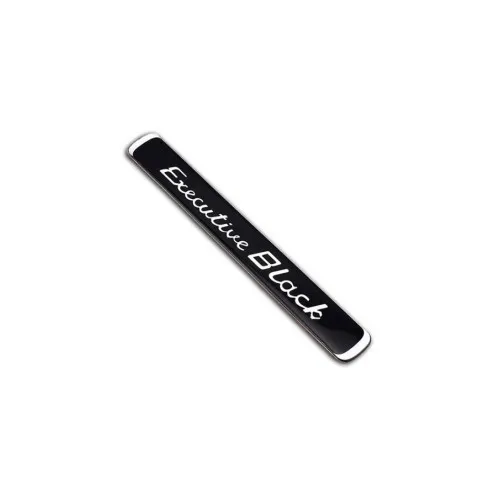 Ornament metalic auto Executive Black aluminiu crom cu negru — imaginea 2