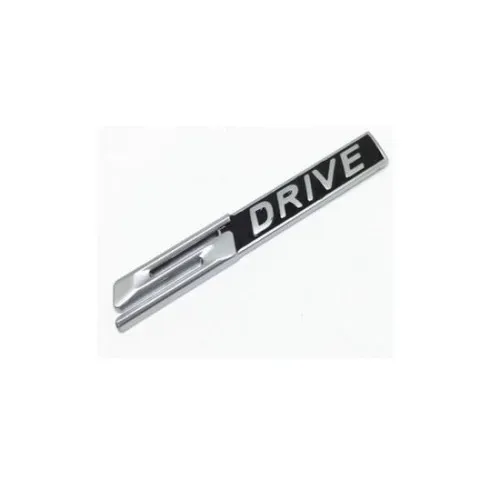 Ornament metalic auto S Drive culoare crom cu negru — imaginea 2