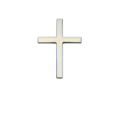 Ornament metalic "CRUCE" Cromat 4.8cmx6.5cm