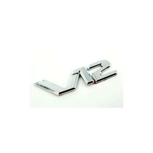 Ornament plastic auto V12 cromat