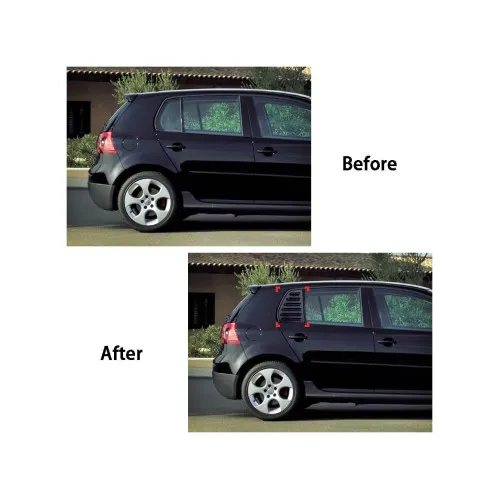 Ornament protectie geam lateral spate compatibil Volkswagen Golf 5 MK5 Hatchback 2003-2009 — imaginea 4