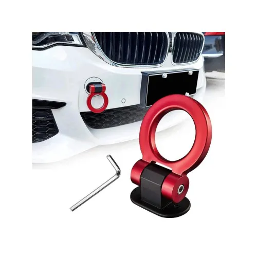 Ornament racing carlig remorcare negru argintiu rosu albastru — imaginea 4