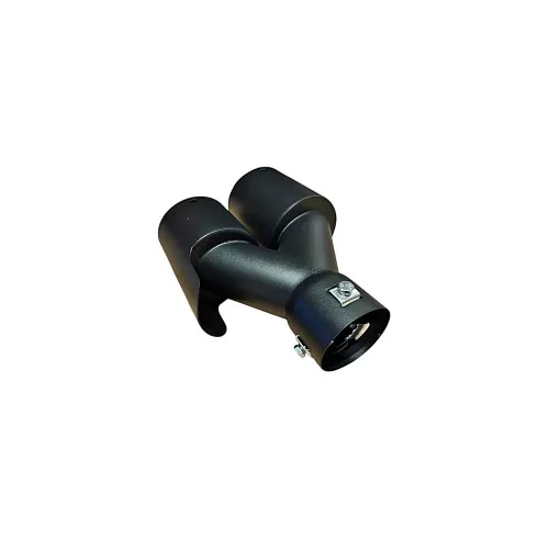 Ornament toba dubla negru mat dreapta / stanga intrare 60mm — imaginea 3