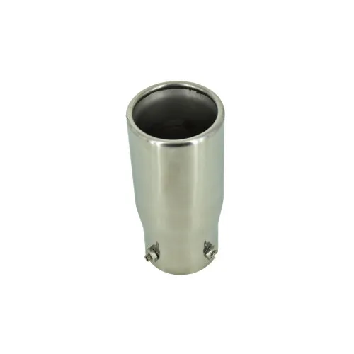 Ornament toba inox premium, intrare 7.8 cm, iesire 9 cm, lungime 17.5 cm — imaginea 2