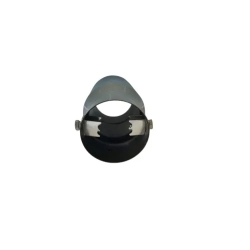 Ornament toba inox Premium, model tesit cu perforatii, intrare 6.5 cm, iesire 6.9 cm, lungime 15 cm — imaginea 4