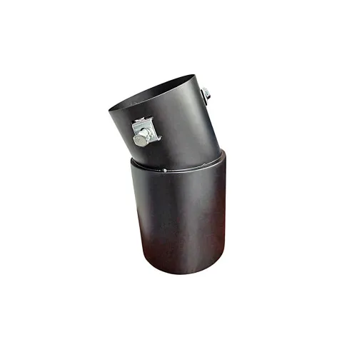 Ornament toba inox universal negru mat diametru 76mm