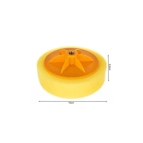 Pad abraziv din burete pentru polishare,cu suport si adaptor diametru 125 mm — imaginea 4
