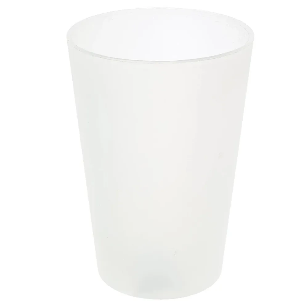 Pahar baie pentru igiena personala, Kadda Light BPO-0277B, polipropilena, alb, 7.5 x 7.5 x 11 cm
