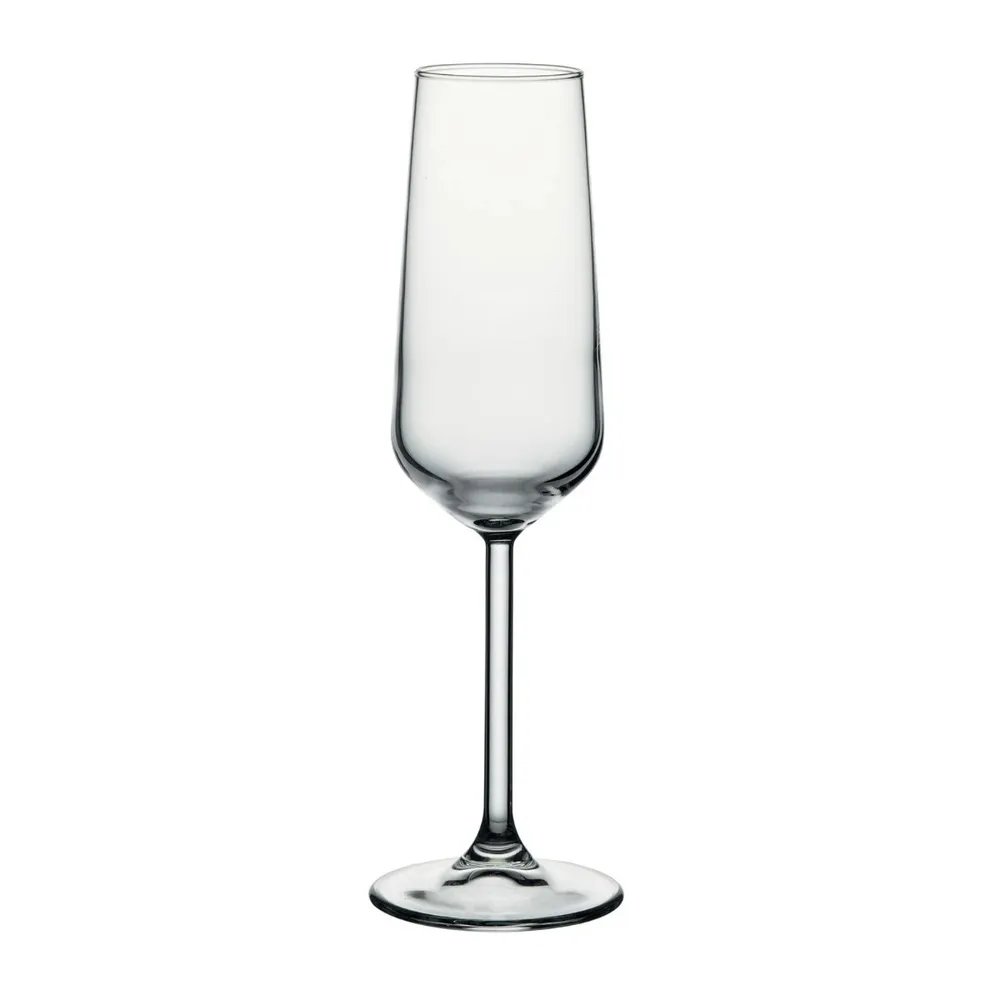 Pahar sampanie, Allegra 440079, din sticla, 195 ml, set 6 bucati