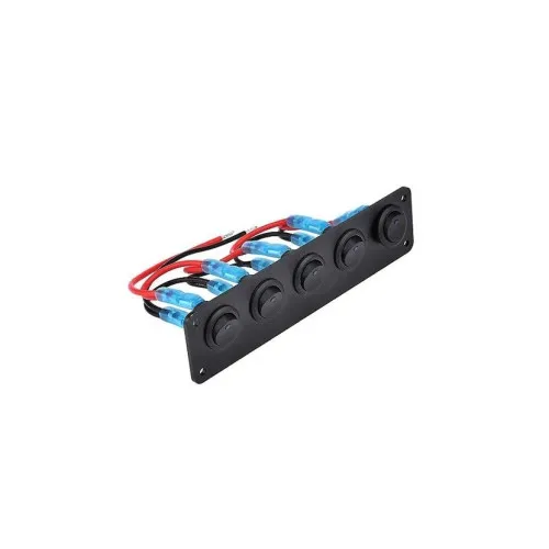 Panou cu 5 intrerupatoare, 12V 20A