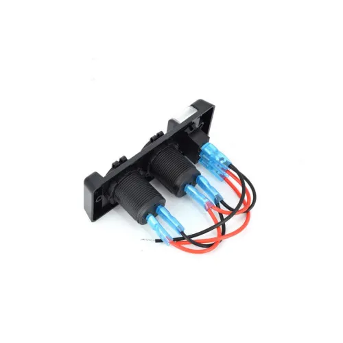 Panou intrerupator cu mufa bricheta si USB 12V — imaginea 2