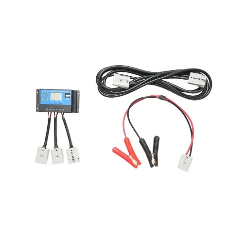 Panou solar fotovoltaic monocristalin pliabil tip valiza 150W cu regulator 10A cablu si conectori — imaginea 6