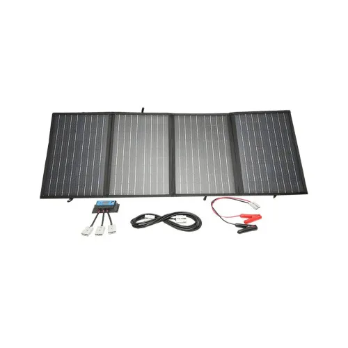 Panou solar fotovoltaic monocristalin pliabil tip valiza 200W cu regulator 20A cablu si conectori
