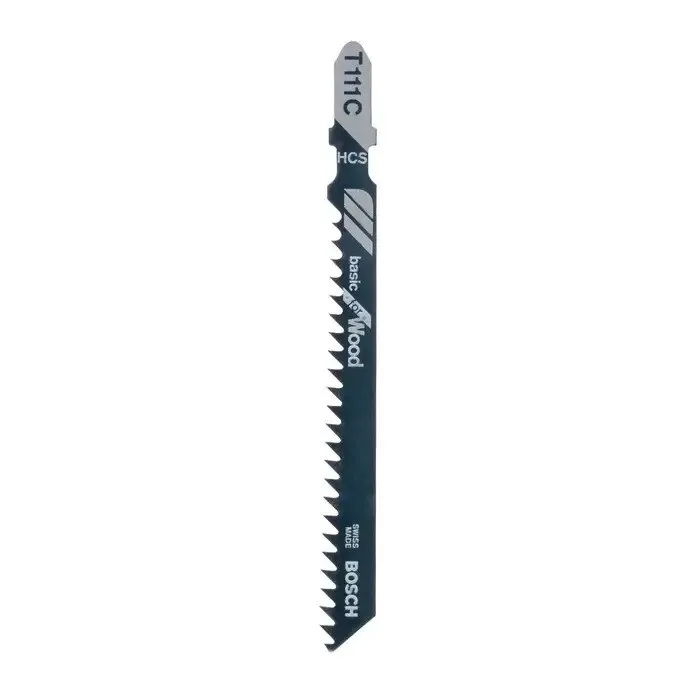 Panza fierastrau vertical, pentru lemn, Bosch Basic for Wood, T 111 C, set 3 bucati