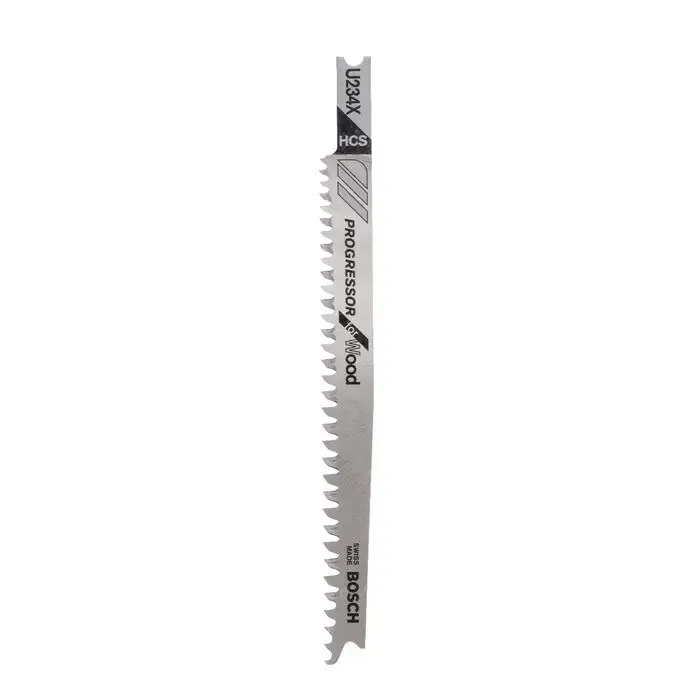 Panza fierastrau vertical, pentru lemn, Bosch Progressor for Wood, U 234 X, set 3 bucati
