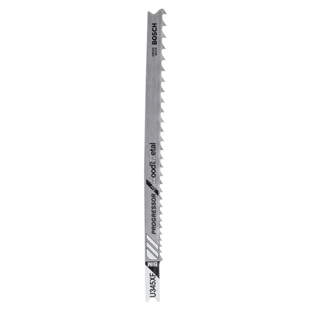 Panza fierastrau vertical, pentru lemn / metal, Bosch Progressor for Wodd and Metal, U 345 XF, set 2 bucati