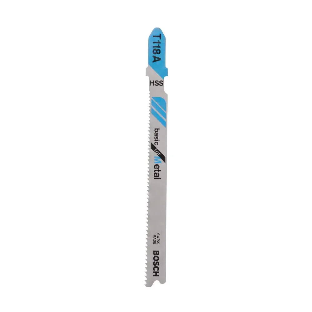 Panza fierastrau vertical, pentru metal, Bosch Basic for Metal, T 118 A, set 3 bucati