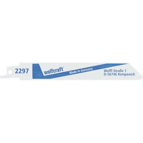 Panze fierastrau sabie Wolfcraft 150/130 mm, pentru metal, pachet 2 bucati