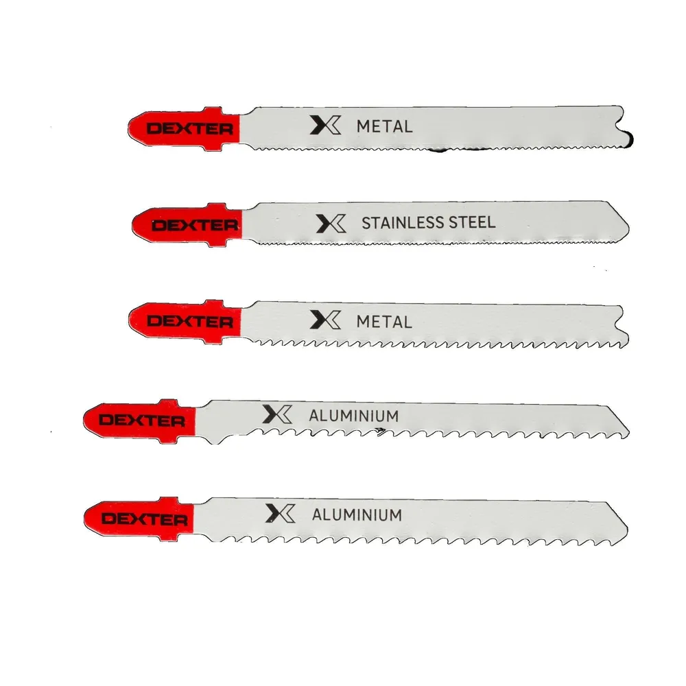 Panze fierastrau vertical, Dexter, pentru metal, taiere max 15 mm (set 5 buc)