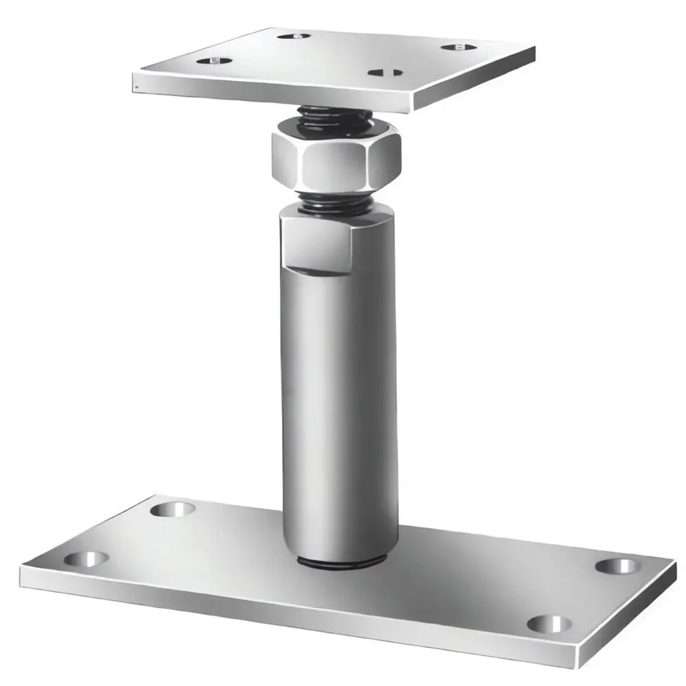 Papuc reazem din tabla de otel zincat, reglabil, 70-150 x 70 x 80 mm