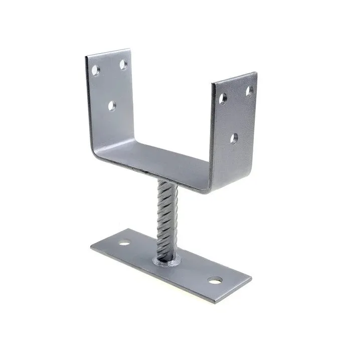 Papuc reazem din tabla de otel zincat, talpa fixa, 140x100x60x5mm