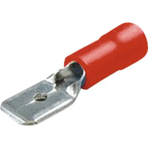 Papuci auto izolati tata Starke 0, 5-1, 5 mm² / 6, 35x0, 8 mm, 50 bucati, culoare rosie