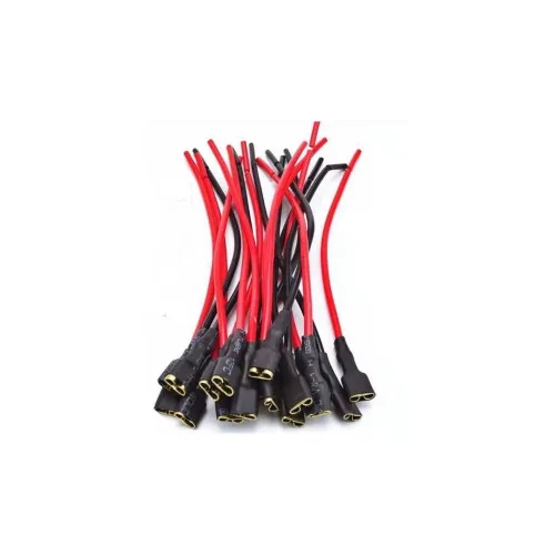 Papuci electrici mama cu fir 4.8mm rosu / negru — imaginea 2