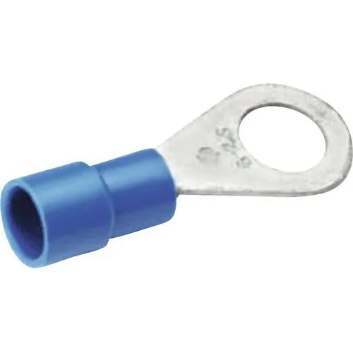 Papuci izolati Cimco 1, 5-2, 5 mm² cu inel M4, pachet 25 bucati, culoare albastra