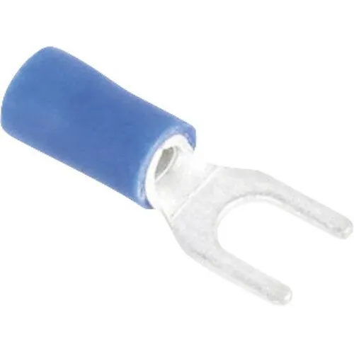 Papuci izolati Starke 1, 5-2, 5 mm² cu furca M4, 50 bucati, culoare albastra