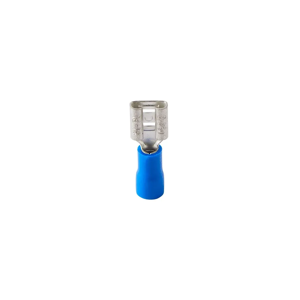 Papuci metalici, tip mama, 1.5 - 2.5 mm², albastru (set 50 buc)