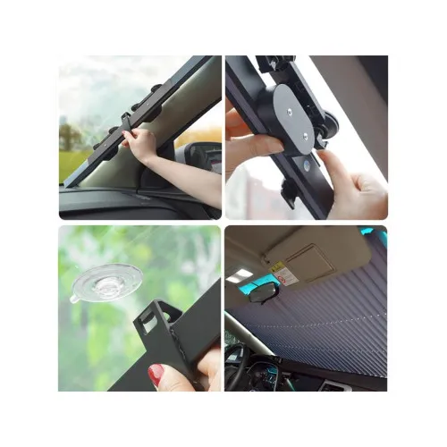Parasolar auto retractabil latime 46cm — imaginea 3