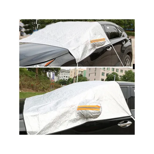Parasolar exterior iarna vara cu protectie oglinzi, geamuri fata laterale si capota 227x144cm — imaginea 2