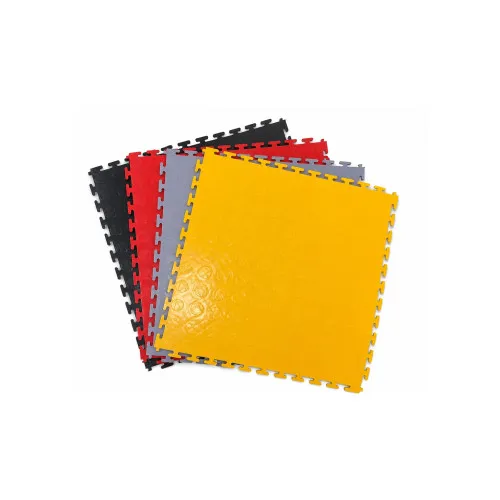 Pardoseala modulara PVC pentru garaj galben 500 x 500 x 6 mm — imaginea 4