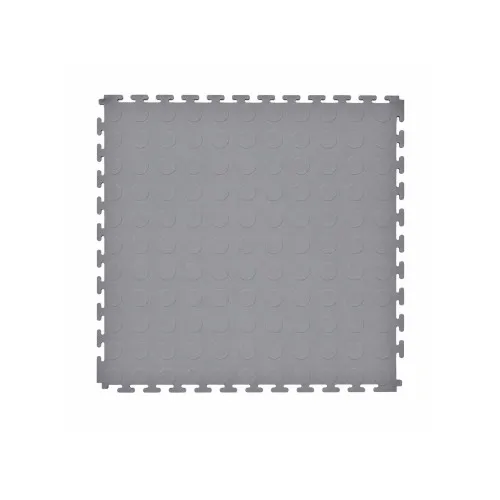 Pardoseala modulara PVC pentru garaj gri 500 x 500 x 6 mm