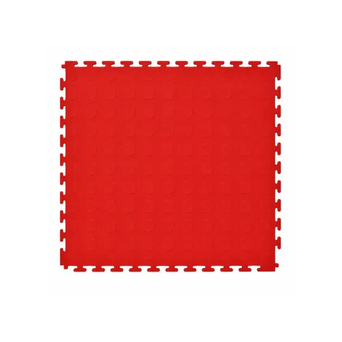Pardoseala modulara PVC pentru garaj rosu 500 x 500 x 6 mm